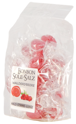 Salzbonbons aus Himalaya-Kristallsalz-Sole - Walderdbeere 100 g