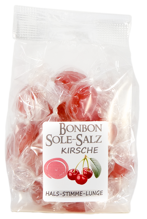 Salzbonbons aus Himalaya-Kristallsalz-Sole-Kirsche 100g