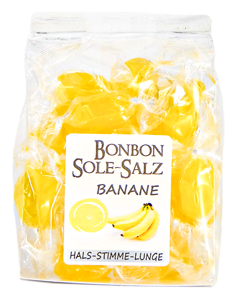 Salzbonbons aus Himalaya-Kristallsalz-Sole - Banane 100 g