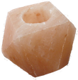 Salzkristall - Teelichthalter "Diamant"