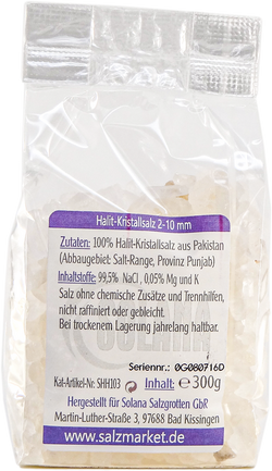 Halit Speisesalz Körnung 2 -10 mm 300 g