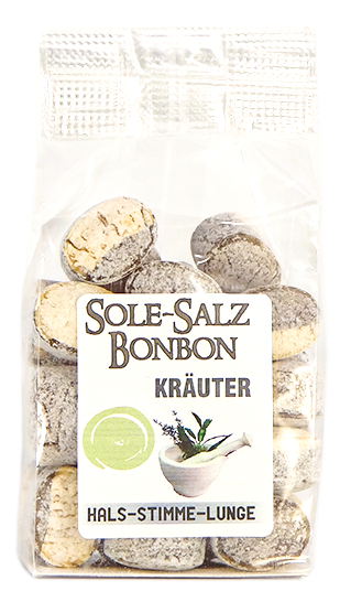 KRISTALL SALINENBONBONS AUS NATURSOLE - KRÄUTER 100g