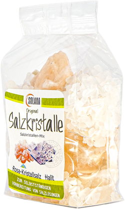 Salzkristallen-Mix Halit-Und Himalaya 600 g