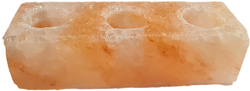 Teelichthalter „3-FACHER” Salzblock M