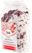 Natürliches Badekristallsalz mit Rosenblättern 300 g