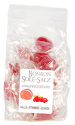 SALZBONBONS AUS HIMALAYA-KRISTALLSALZ-SOLE - WALDERDBEERE 100g
