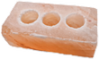Teelichthalter „3-FACHER” Salzblock M