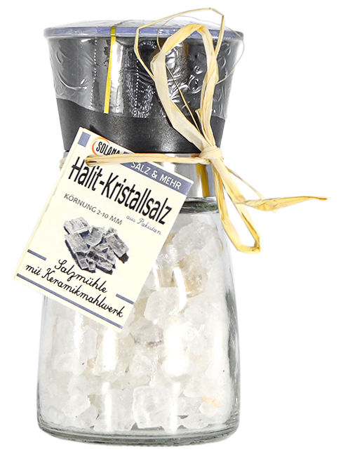 Avangarde Salz-Mühle - Halit Salz (2 – 10 mm) 180 Gramm