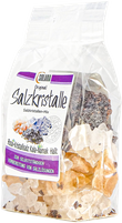 Salzkristallen-Mix aus Kala-Namak, Halit und Salzkristalle Reines Rosa (bekannt als Himalaya Salz) 300 Gramm Beutel