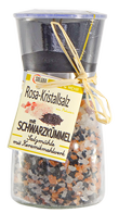 AVANGARDE SALZ-MÜHLE - ROSA KRISTALLSALZ (bekannt als Himalaya Salz) mit Schwarzkümmel 180 Gramm