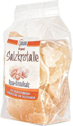 SALZKRISTALLE  REINES ROSA ( bekannt als Himalaya Salz)   600 Gramm Beutel