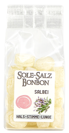 Kristall-Salinenbonbons aus Natursole, Salbei 100 g