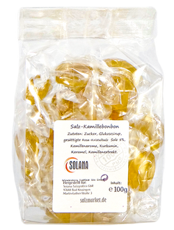 Salzbonbons aus rosa Kristallsalz-Sole - Kamille 100 g