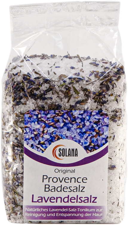 NATÜRLICHES BADEKRISTALLSALZ MIT LAVENDEL  300 g