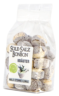 KRISTALL SALINENBONBONS AUS NATURSOLE - KRÄUTER  100g