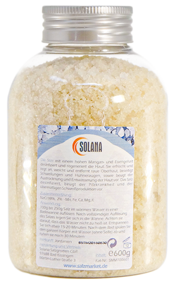 Totes Meer Salz Flasche 600 g