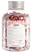 Natürliches Badekristallsalz mit Rosenblättern 500 g Flasche
