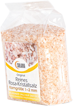 Reines Rosa Kristallsalz (bekannt als Himalaya Salz) Körnung 1-2 mm 600 g