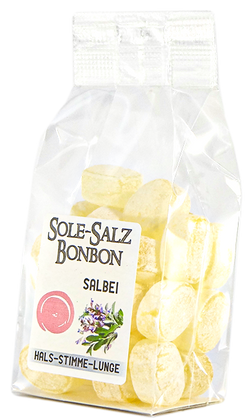 Kristall-Salinenbonbons aus Natursole, Salbei 100 g