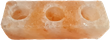 Teelichthalter „3-FACHER” Salzblock M