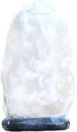 NATÜRLICHE SALZKRISTALLLAMPEN WEIß 6-8 KG MIT GRAU MARMORSOCKEL