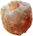 Salzkristall - Teelichthalter "Natur" gross Von 1,1 kg