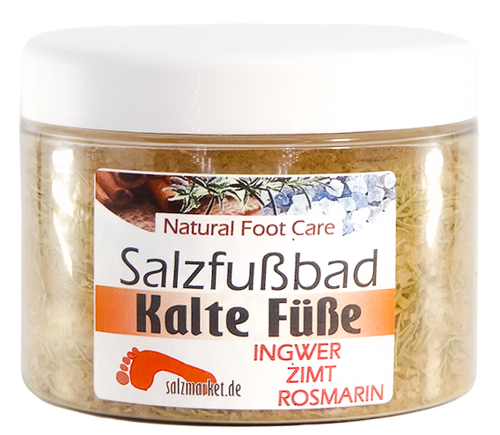 Salzfußbad bei kalten Füßen Glas 500 g