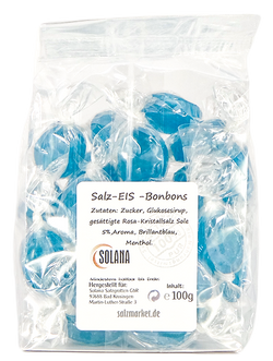 SALZBONBONS AUS HIMALAYA-KRISTALLSALZ-SOLE - EIS  100g