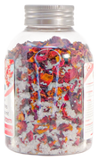Natürliches Badekristallsalz mit Rosenblättern 500 g Flasche