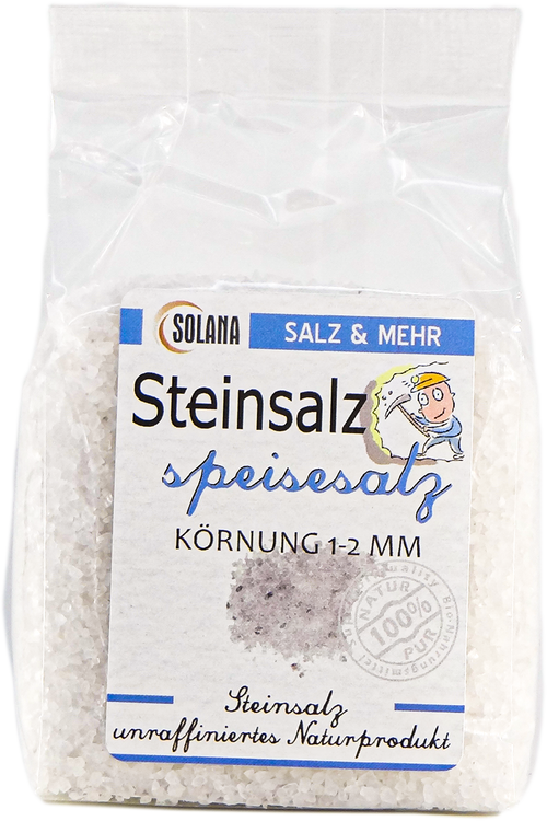 KRISTALLSPEISESALZ STEIN KÖRNUNG 1-2 MM 300g