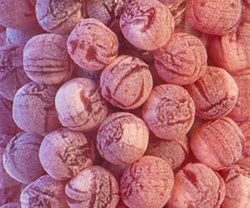 KRISTALL SALINENBONBONS AUS NATURSOLE - HIMBEERE