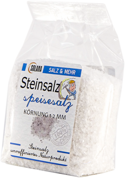Kristallspeisesalz Stein Körnung 1-2 mm 300 g