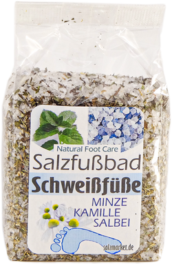 SALZFUßBAD gegen Schweißfüsse 500 g