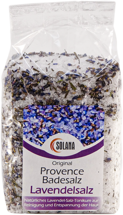 Natürliches Badekristallsalz mit Lavendel 300 g