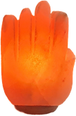 Salzlampe Hand