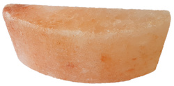 Salzziegel Rosa-Kristallsalz - 5cm*10cm*20cm einseitig halbrund