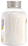 Kristallbadesalz mit Magnesium und Kalium Körnung 1-2 mm Flasche 600 G