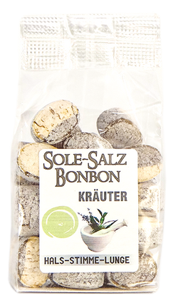 Kristall Salinenbonbons aus Natursole - Kräuter 100 g