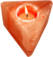 SALZKRISTALL - TEELICHTHALTER "TRIANGLE"