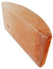 Salzziegel Rosa-Kristallsalz - 5cm*10cm*20cm einseitig halbrund