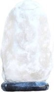 NATÜRLICHE SALZKRISTALLLAMPEN WEIß 3-4 KG MIT GRAU MARMORSOCKEL