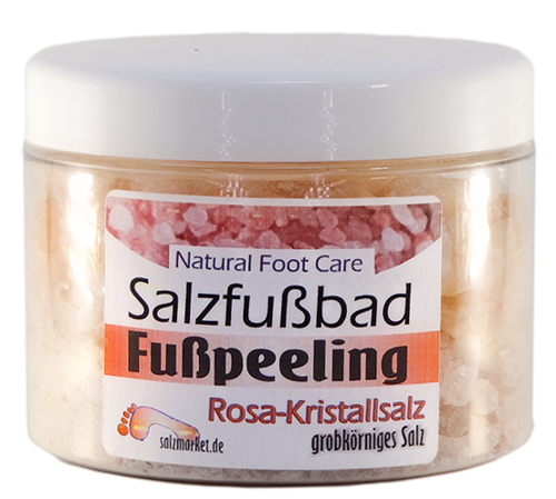 SALZFUßBAD - FUßPEELING  GLAS 500g