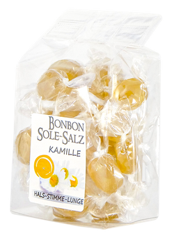 Salzbonbons aus rosa Kristallsalz-Sole - Kamille 100 g