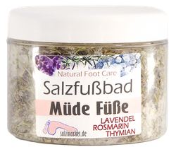 Salzfußbad für müde Füße, Glas 500 g