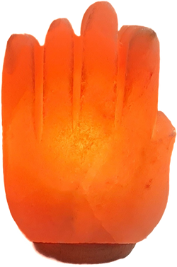 Salzlampe Hand