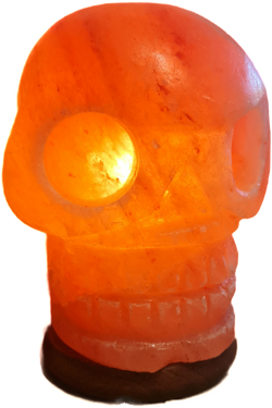 Salzlampe Schädel