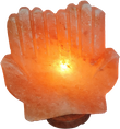 Salzlampe Hände