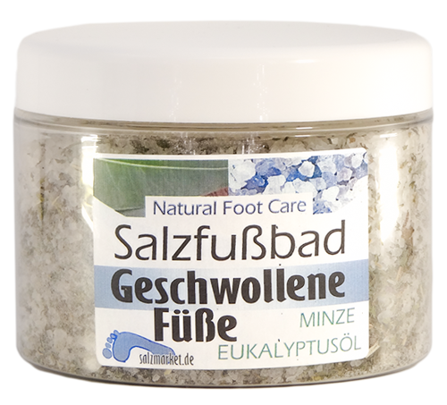 SALZFUßBAD bei geschwollenen Füßen Glas 500 g