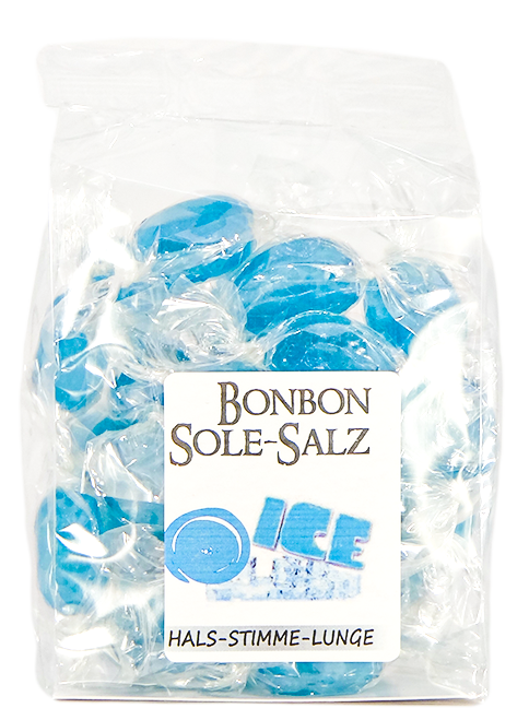 SALZBONBONS AUS HIMALAYA-KRISTALLSALZ-SOLE - EIS 100g