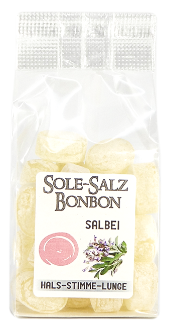 Kristall-Salinenbonbons aus Natursole, Salbei 100 g